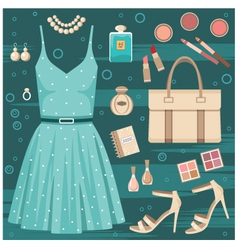 Fashion set vector image
