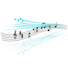 Abstract background music vector image