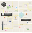 GPS navigation elements vector image