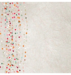 Vintage dots card vector image