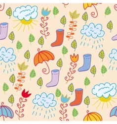 Weather background vector image
