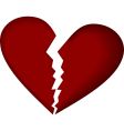 Broken heart vector image