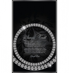 Diamond ring design vector image