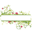 Floral banner design vector image