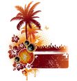Tropical party vector image