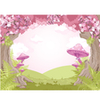 Fantasy landscape vector image