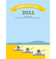 2011 Wheat Harvest Background vector image