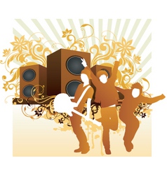 Rock band illustration vector image