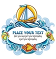Summer mood frame vector image