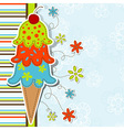 Template greeting card vector image
