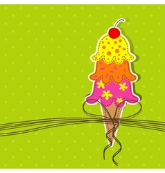 Template greeting card vector image