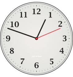 Clock grey vector image