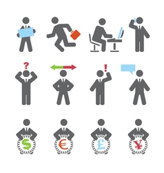 Business icons vector image