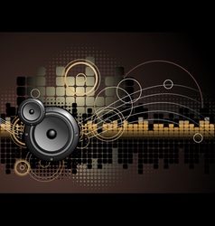 Urban music background vector image
