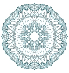 Guilloche rosette vector image