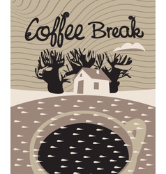 Coffee dream vector image