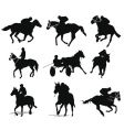 Horse riding vector image