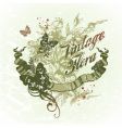 Vintage flora vector image