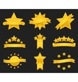 Award ribbon with gold star Award ribbon with gold star vector image