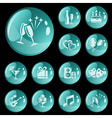 Party buttons vector image