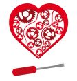 Mechanical heart vector image