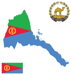 State of Eritrea Flag State of Eritrea Flag vector image