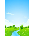 Green Landscape vector image