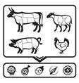 Cutting meat Cutting meat vector image