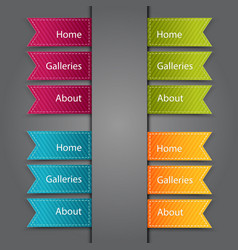 Web bookmarks vector image