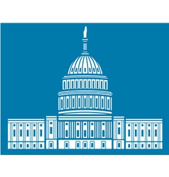 United States Capitol Hill vector image