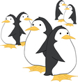 Penguin Couples vector image