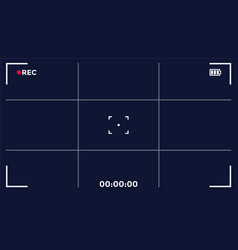 Video camera overlay Royalty Free Vector Image