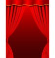Red curtain vector image