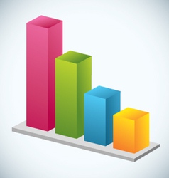 Growth Bar Graph vector image