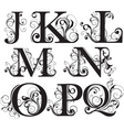 Script capitals vector image