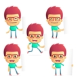 Casual man in various poses vector image
