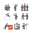 Business icons vector image