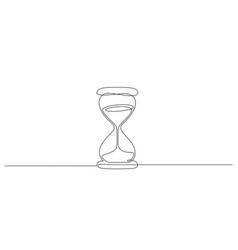 Hand drawn line art hourglass set Royalty Free Vector Image