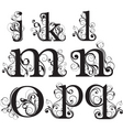 Script lower case vector image