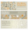 Floral banners vector image