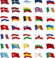 All European flags All European flags vector image