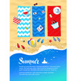 Summer vacation design vector image