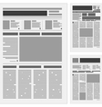 Blank newspaper vector image