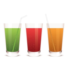 Glass of juice vector image
