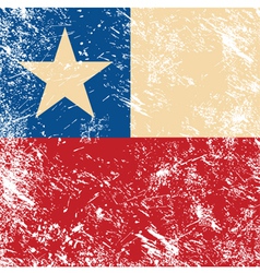Chile retro flag vector image