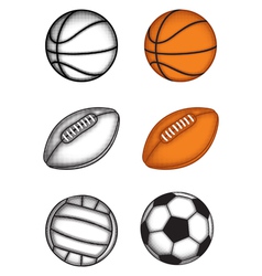 Ball set vector image
