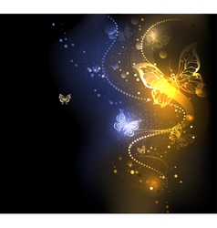 Background with Butterflies vector image