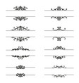 Set of calligraphic design elements and page decor vector image
