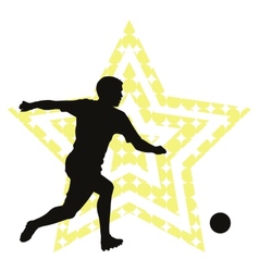 Soccer star concept Soccer star concept vector image