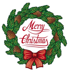 Christmas wreath Christmas wreath vector image